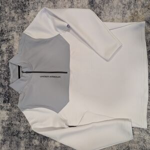 Under Armour Light Gray Golf Pullover